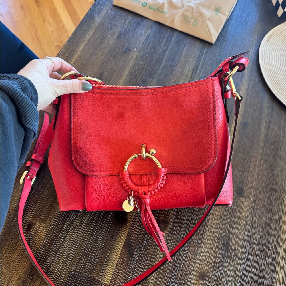 Shiny Red See by Chloe Joan Shoulder bag - Picture 8 of 11